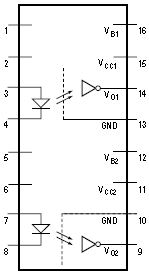 4N55, Герметичный оптрон с транзисторным выходом